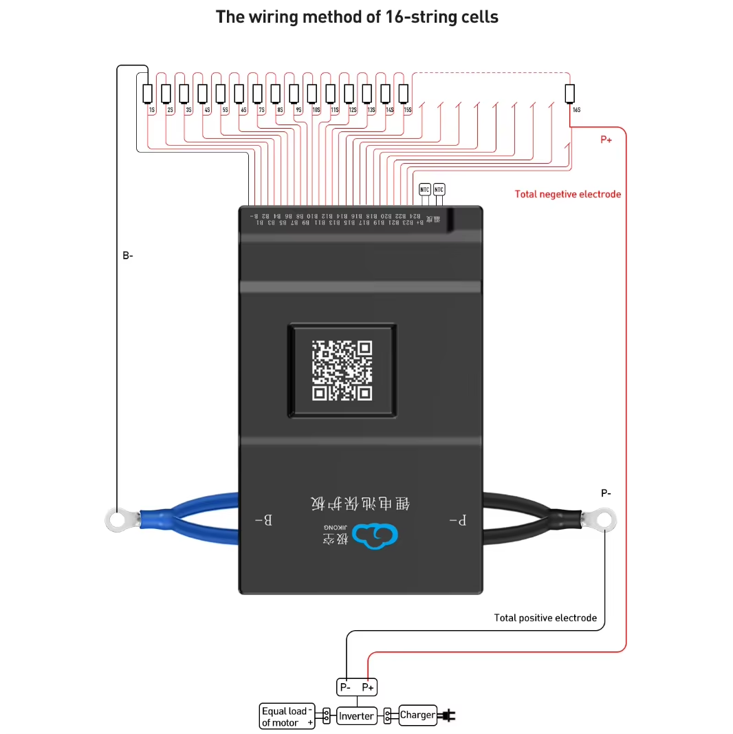 JK BMS Active Balance 150A 1A  - огляд і ціна Smart Bms 20S 72V 150A Bluetooth