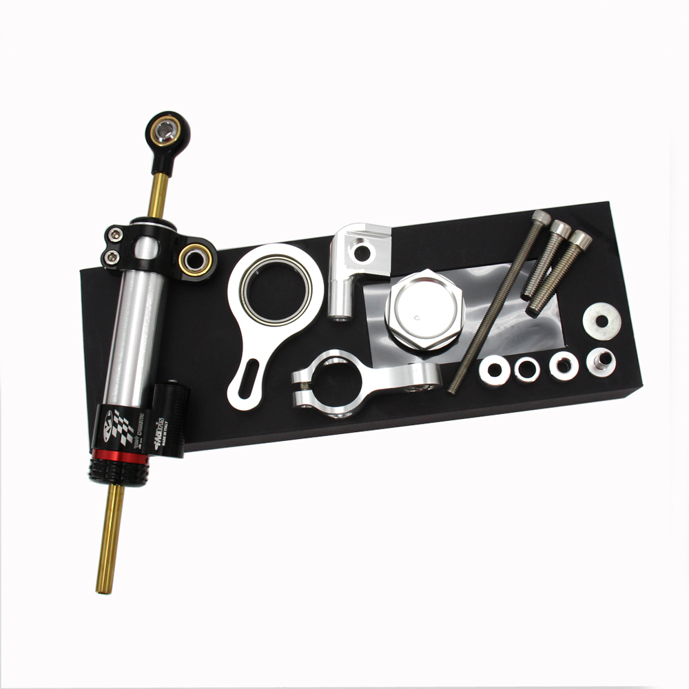 CNC Aluminum Adjustable Motorc - огляд і ціна Steering Damper Stabilizer Kit Cnc