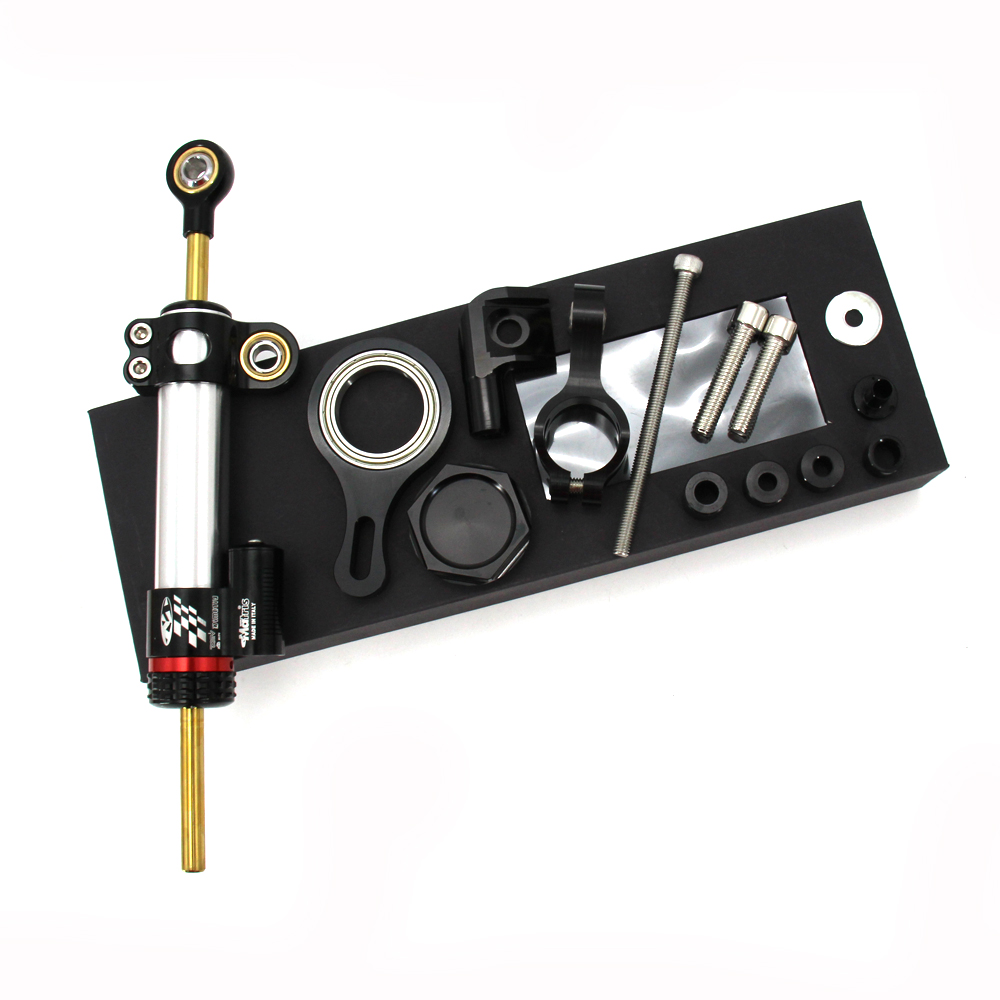 CNC Aluminum Adjustable Motorc - огляд і ціна Steering Damper Stabilizer Kit Cnc