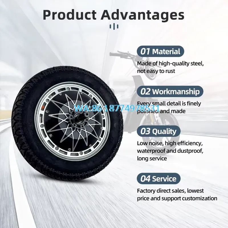 Wmwmnu for High Power 12 Inch  - огляд і ціна 60V 5000W Brushless Hub Motor